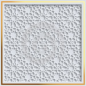 Islamic girih pattern background