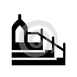 Islamic Minbar icon. Trendy Islamic Minbar logo concept on white