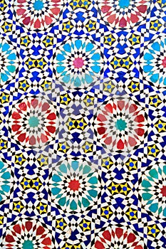 Islamic mosaic Moroccan style useful as background