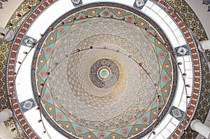 Islamic mosque dome ceilings photo