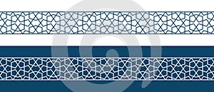 Islamic ornament pattern border for Ramadan card