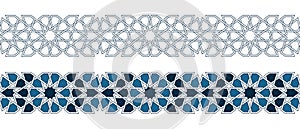 Islamic ornament pattern border for Ramadan card