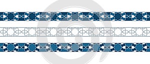 Islamic ornament pattern border for Ramadan card