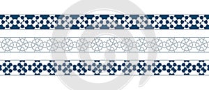 Islamic ornament pattern border for Ramadan card