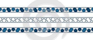 Islamic ornament pattern border for Ramadan card