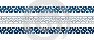 Islamic ornament pattern border for Ramadan card