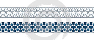 Islamic ornament pattern border for Ramadan card