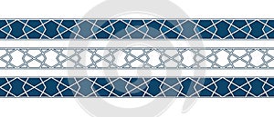 Islamic ornament pattern border for Ramadan card