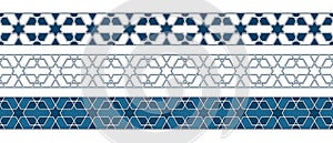 Islamic ornament pattern border for Ramadan card