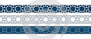 Islamic ornament pattern border for Ramadan card