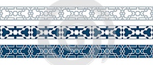 Islamic ornament pattern border for Ramadan card