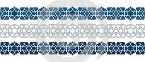 Islamic ornament pattern border for Ramadan card