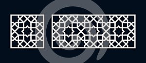 Islamic pattern for laser cutting