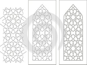 Islamic pattern seamless arabic geometric vector image
