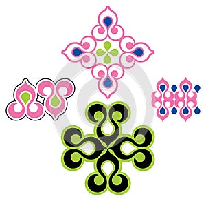 Islamic pattern shape design template