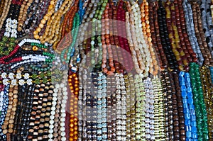 Islamic prawer bead, colorful misbaha