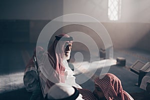 Islamic Prayer people in mosque Muslims Saudi Arabia ramadan