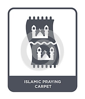 islamic praying carpet icon in trendy design style. islamic praying carpet icon isolated on white background. islamic praying