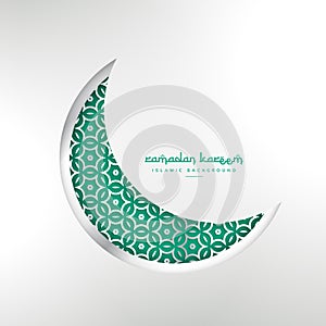 Islamic ramadan festival creative moon design photo