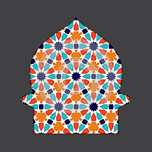 Islamic ramadan greeting card.