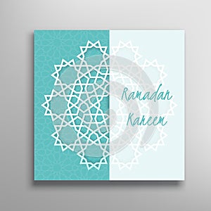Islamic ramadan greeting card.