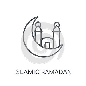 Islamic Ramadan linear icon. Modern outline Islamic Ramadan logo