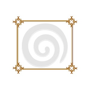 Islamic rectangle and Luxury Corner Golden Rectang