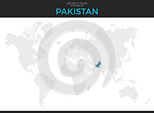 Islamic Republic of Pakistan Location Map photo