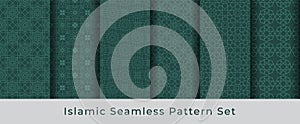 Islamic Seamless Pattern Collection Set