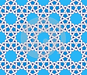 Islamic seamless pattern. Oriental geometric ornaments, traditional arabic art.