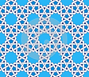 Islamic seamless pattern. Oriental geometric ornaments, traditional arabic art. photo