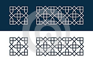 Islamic traditional pattern for decor Ramadan card