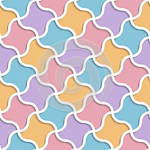 Islamic vector geometric ornaments based on traditional arabic art. Colorful Oriental seamless pattern. Muslim mosaic