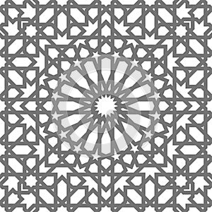 Islamic vector geometric ornaments, traditional arabic art. Oriental seamless pattern. Turkish, Arabian, Moroccan tile