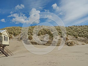 the island of Ameland in the dutch north sea