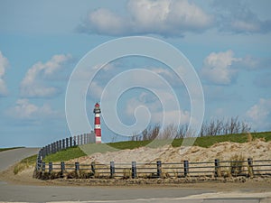 the island of Ameland in the dutch north sea