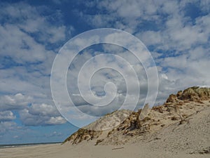 the island of Ameland in the dutch north sea