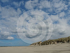 the island of Ameland in the dutch north sea