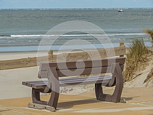 The island of Ameland in the Dutch north sea