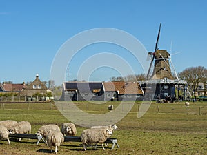 The island of Ameland in the dutch north sea