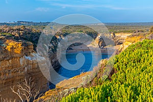 Island archway lookout at Port Campbell national park in Australia photo