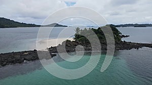 Island Beach with White Sand Coiba Panama