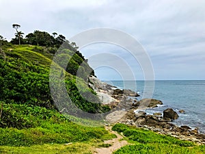 Island in brasil atlantic ocean.