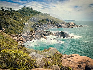 Island in brasil atlantic ocean.