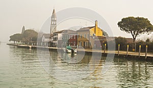 Island Burano near Venice Italy