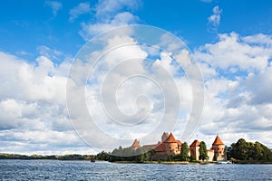 Island castle on the lake, Trakai, Lithuania