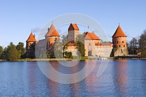 Island castle in Trakai. Lithuania