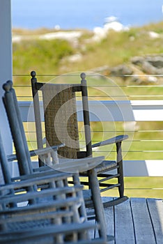 Island Chairs to Relax by New England Seacoast