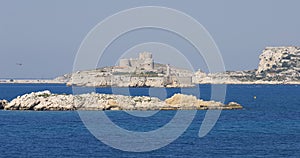 Island Chateau dIf at Marseille in France