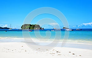 Island Chauve Souris and St. Pierre Island, Island Praslin, Republic of Seychelles, Africa photo